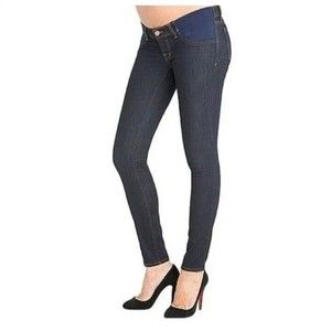 J Brand Mama J Maternity Jeans in Starless Wash Side Panels Size 27 Dark Wash